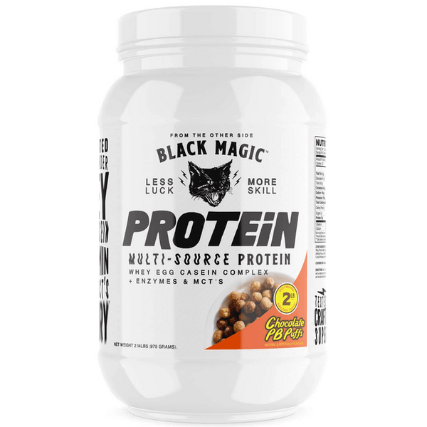 Black Magic - Handcrafted Multi-source Protein Chocolate PB Puffs - 25 Servings