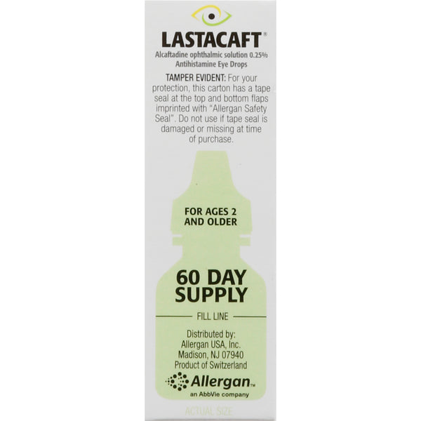 Lastacaft Eye Allergy Itch Relief, 5ml - 60 Day Supply