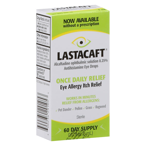 Lastacaft Eye Allergy Itch Relief, 5ml - 60 Day Supply