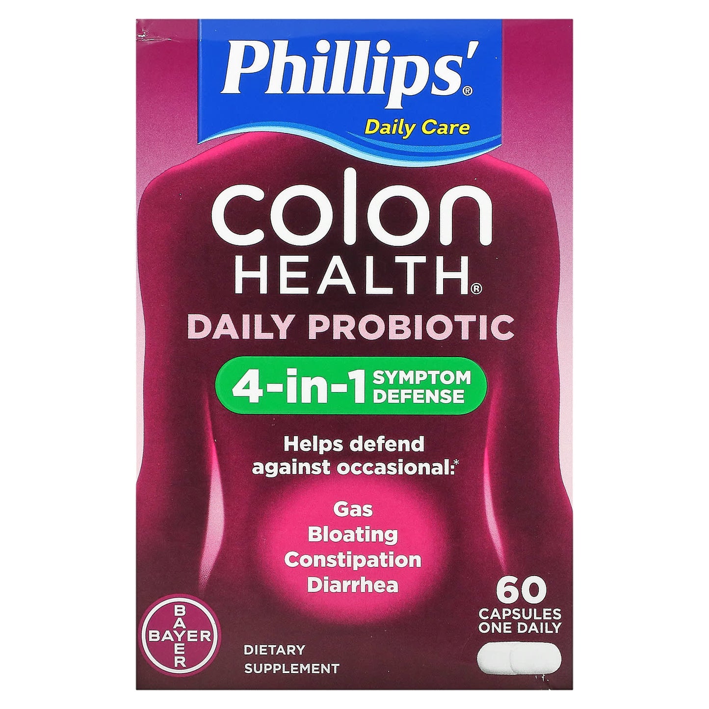 Phillips Colon Health Daily Probiotic, 60 Capsules