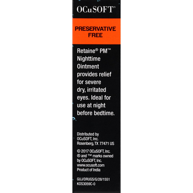 Ocusoft Retaine Nighttime Lubricant Eye Ointment, 0.18 oz