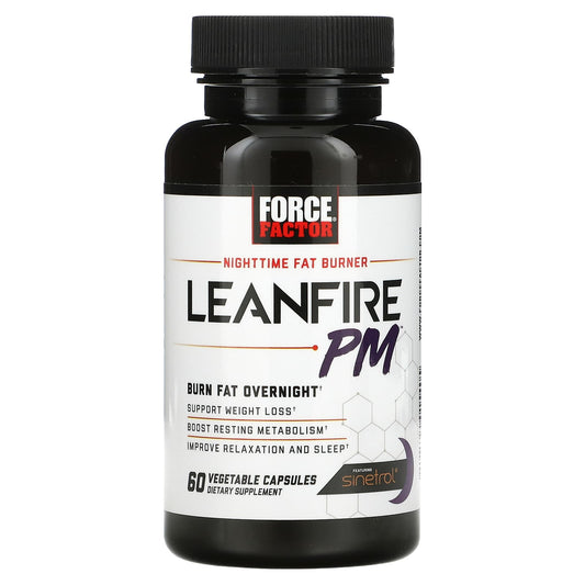 Force Factor Leanfire PM, 60 Vegetable Capsules