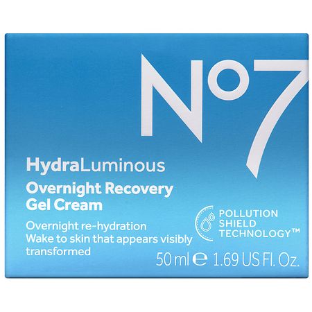 No7 HydraLuminous Overnight Recovery Gel Cream, 1.69 oz