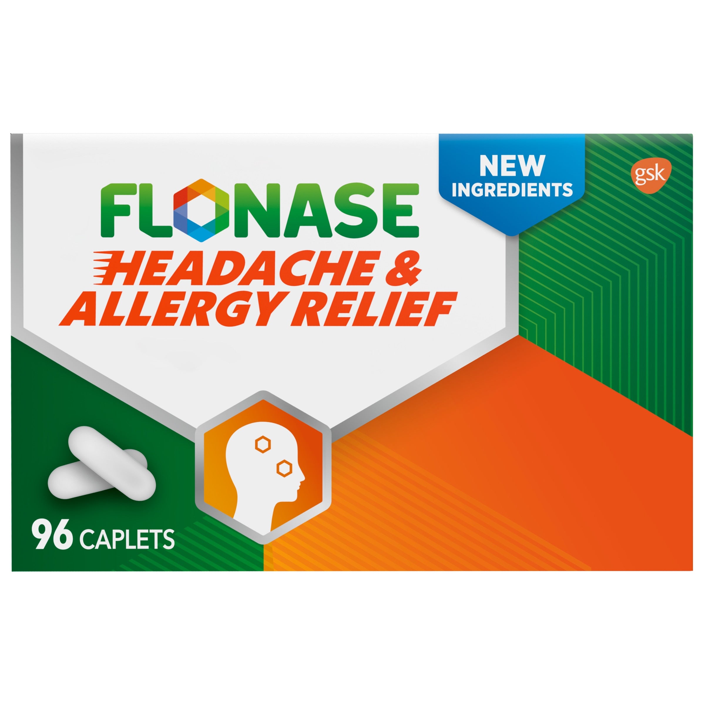 Flonase Headache and Allergy Relief, 96 Caplets