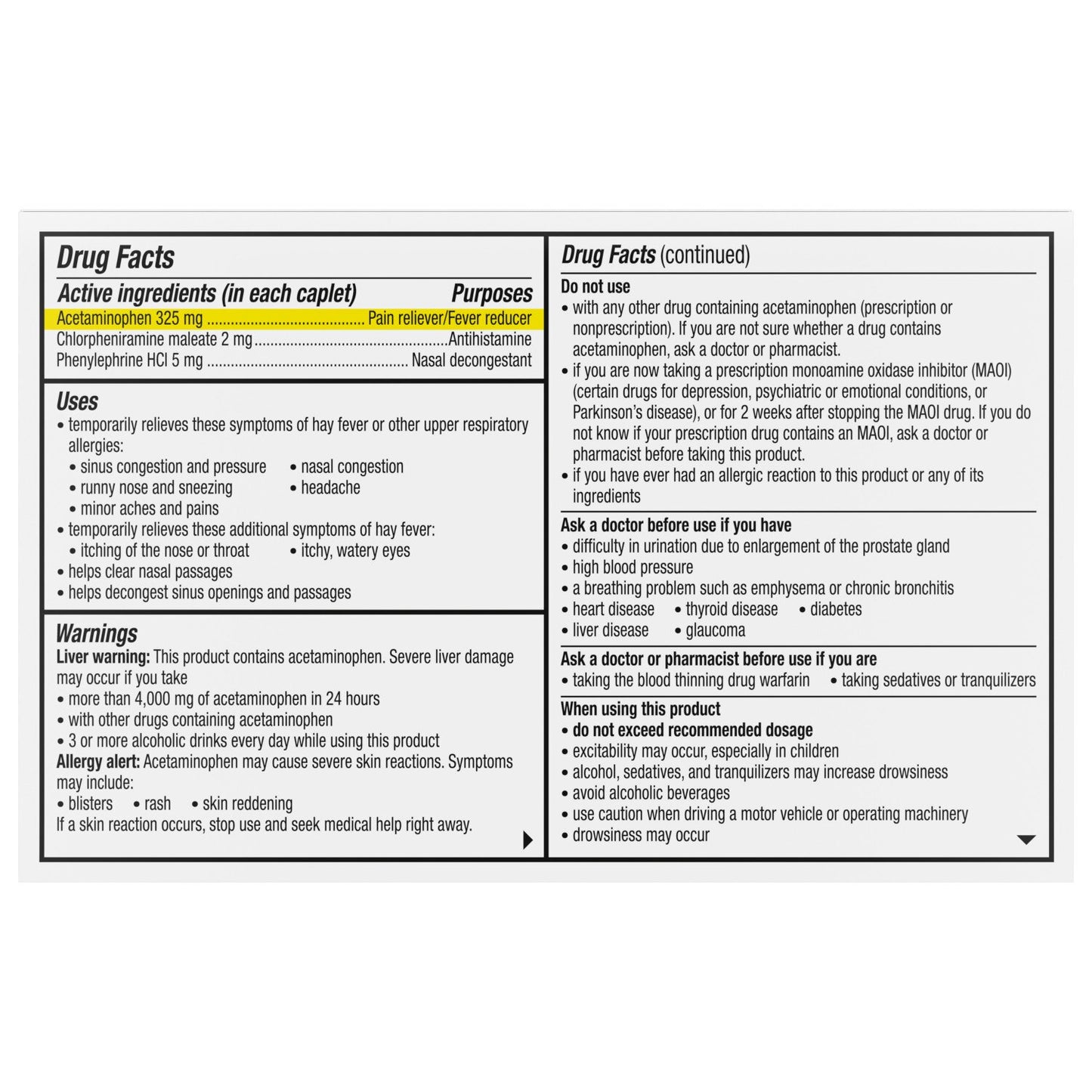 Flonase Headache and Allergy Relief, 96 Caplets