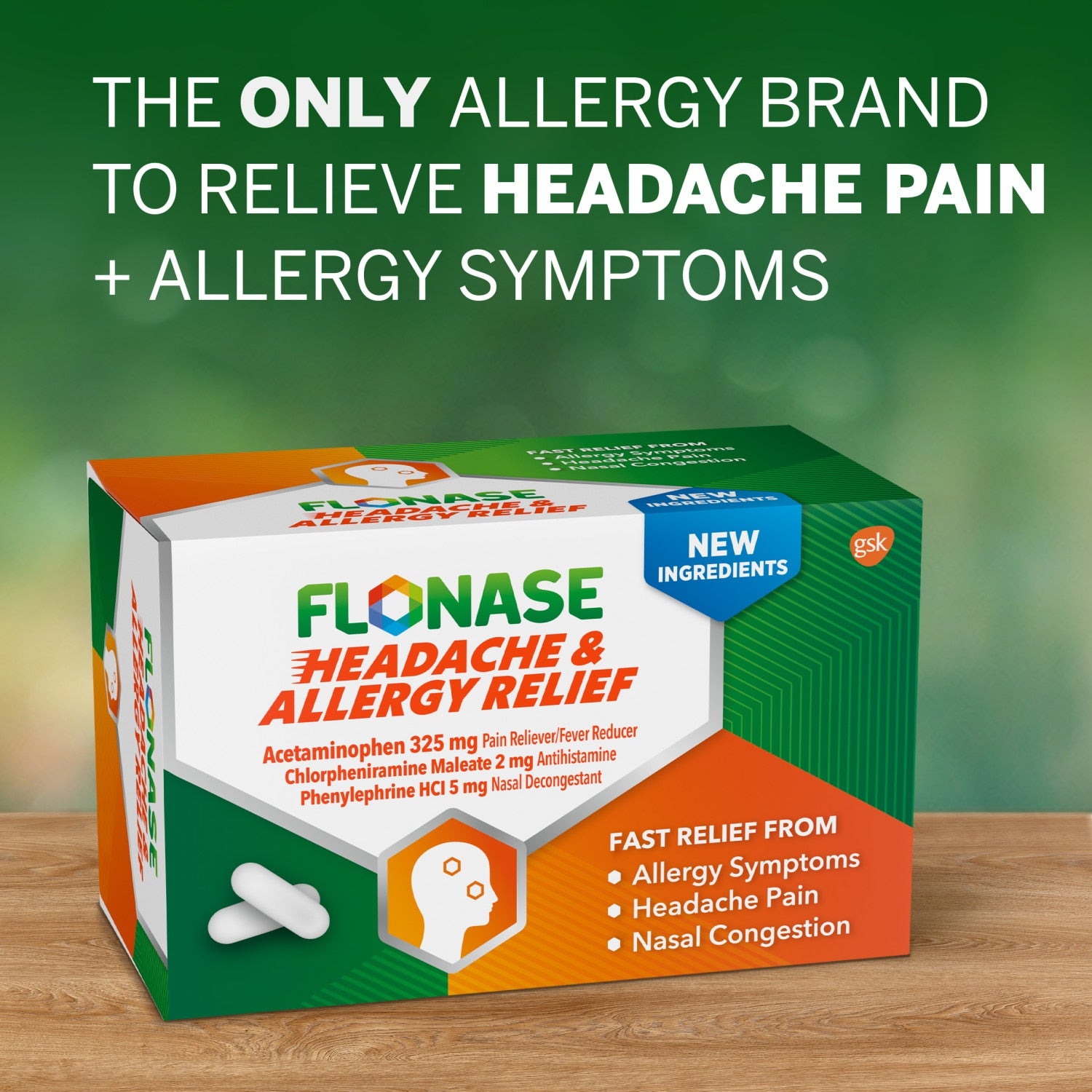 Flonase Headache and Allergy Relief, 96 Caplets