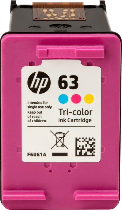 Hewlet Packard 63 Tri-Color Ink