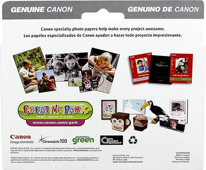 Canon CL-240 XL/CL-241XL 2 Pack High-Yield Ink Cartridges + Photo Paper