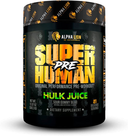 Alpha Lion - Super Human Pre Workout - Hulk Juice - 21 Servings