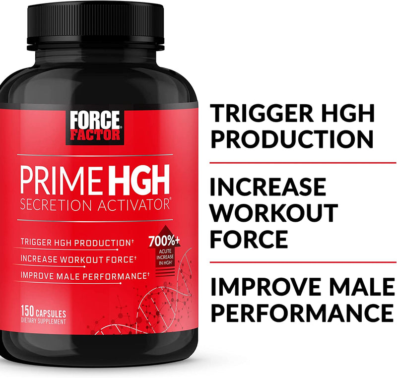 Force Factor Prime HGH Supplement for Men, 150 Capsules