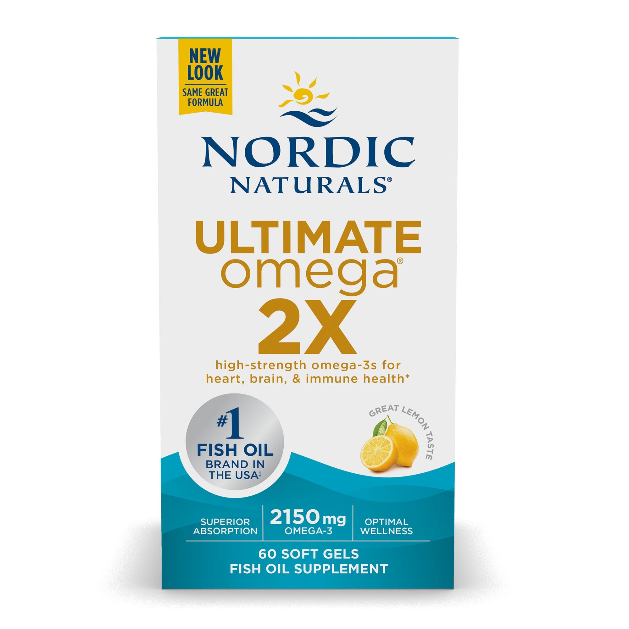 Nordic Naturals Ultimate Omega 2x Softgels, 60ct