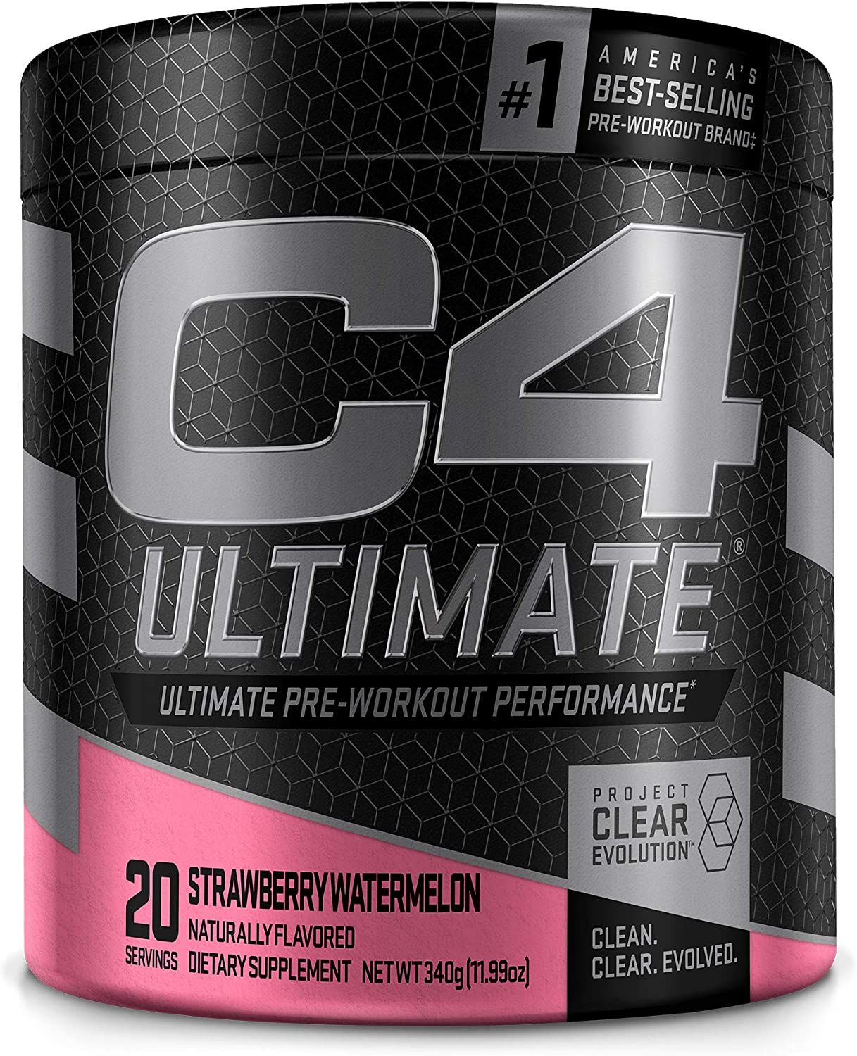 C4 Ultimate Workout Performance Strawberry Watermelon, 20 Servings