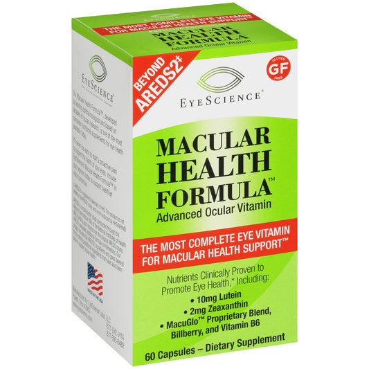 EyeScience Macular Health Formula, Advanced Ocular Vitamin Dietary Supplement Capsules, 60 Capsules