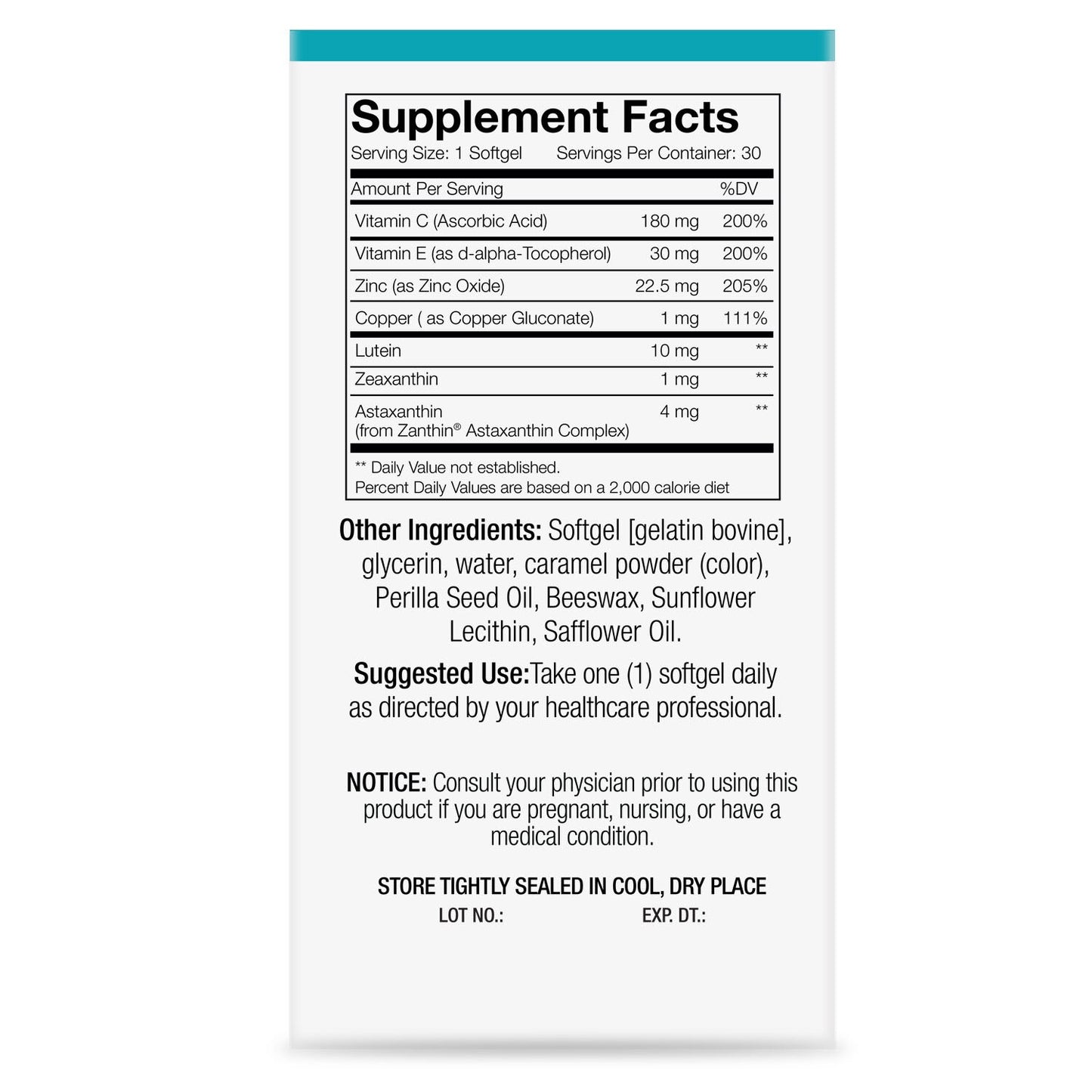 EyeScience Digital Blue Light Formula, 30 Softgels