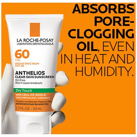 La Roche-Posay Clear Skin Sunscreen for Face, Oil-Free SPF 60, 1.7 oz