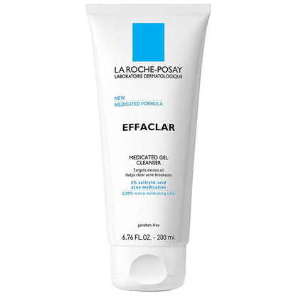 La Roche-Posay Medicated Gel Acne Face Wash with Salicylic Acid, 6.76 oz