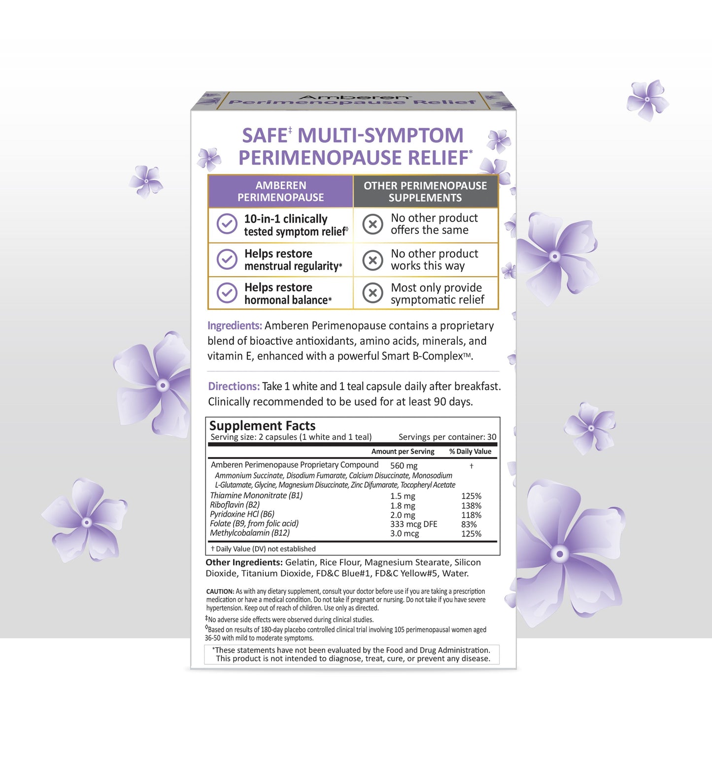 Amberen Muti-Symptom Perimenopause Relief 60 Capsules - 2 Pack