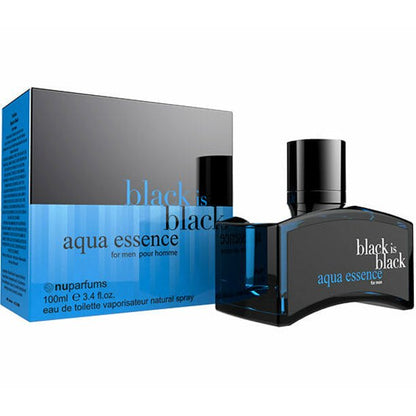 Black Is Black Aqua Essence Eau De Toilette for Men 3.4 fl Oz