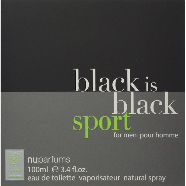Black Is Black Sport for Men Eau de Toilette Spray, 3.4 oz