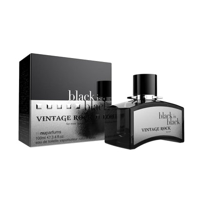 Black Is Black Vintage Rock Eau de Toilette for Men 3.4 fl. Oz