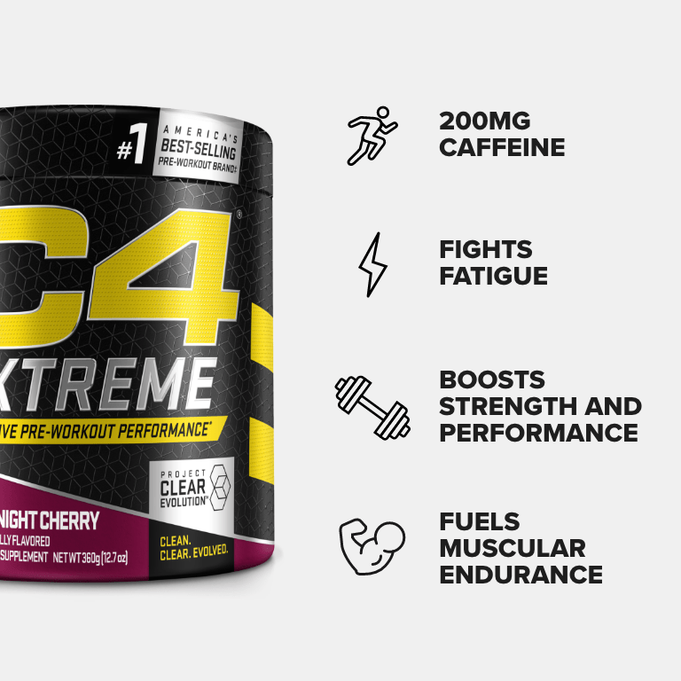 C4 Extreme Pre Workout Performance Fruit Punch, 30 Servings