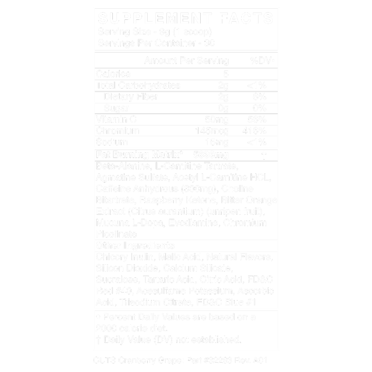 Blackmarket Labs - Cuts Pre Workout - Apple Ginger Mimosa - 30 Servings