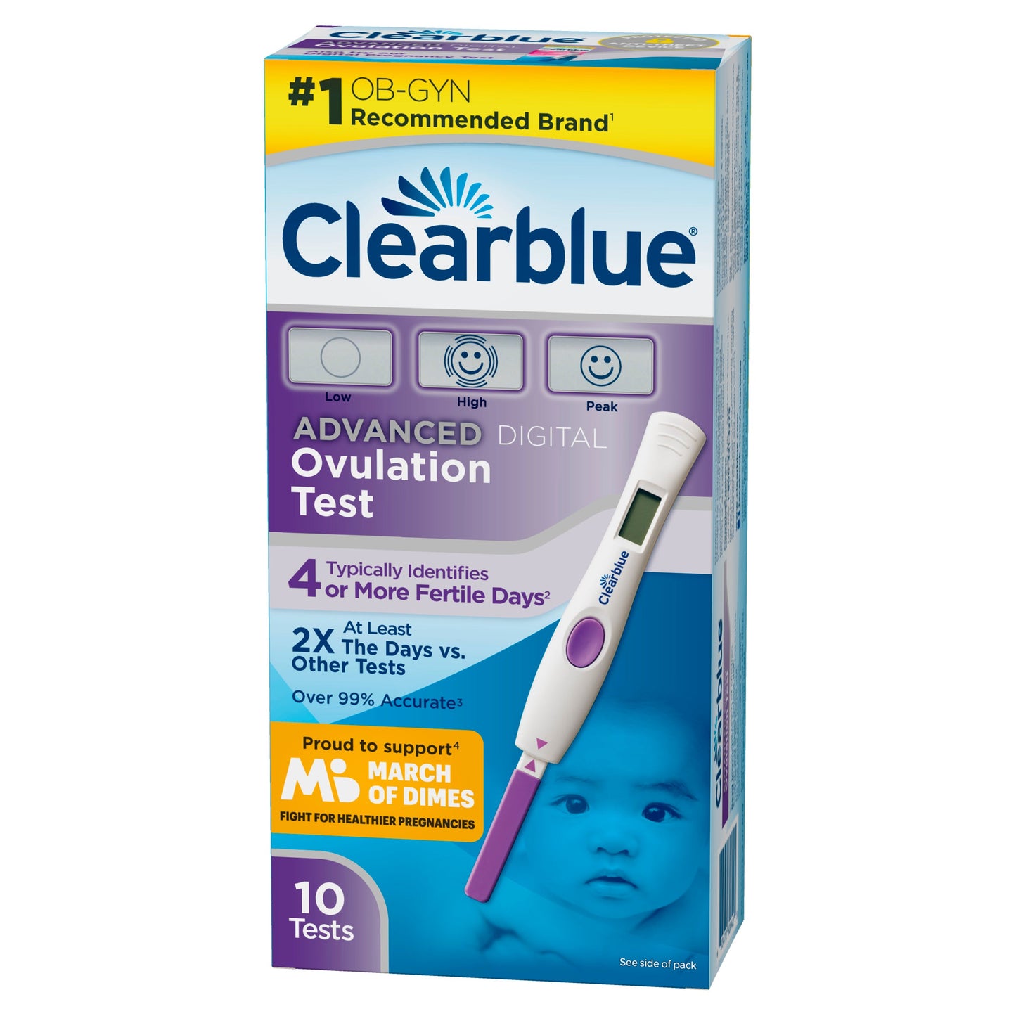 Clearblue Advanced Digital Ovulation Test, 10 count