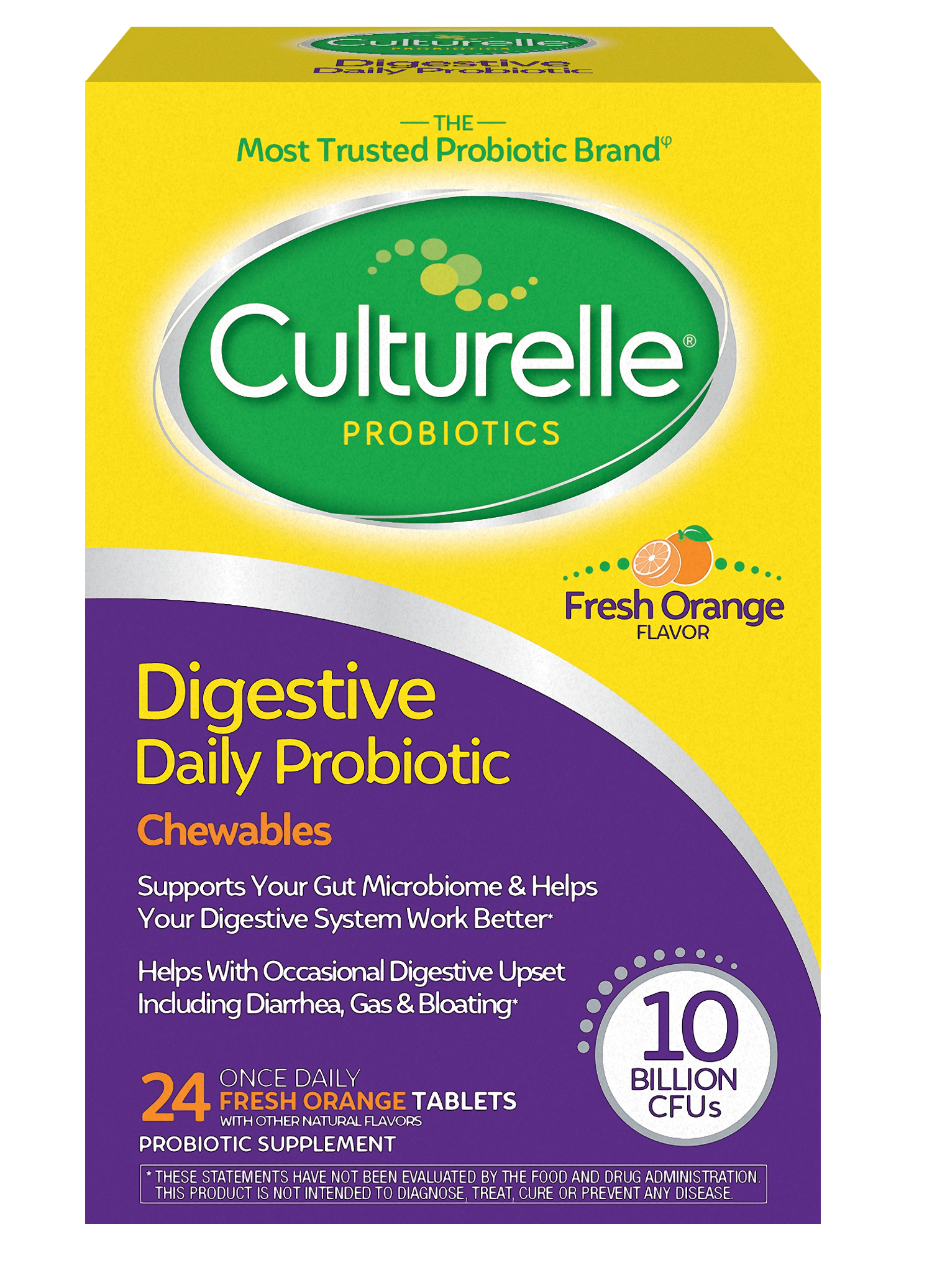 Culturelle Digestive Health Probiotic, Chewable Tablets - 24 count