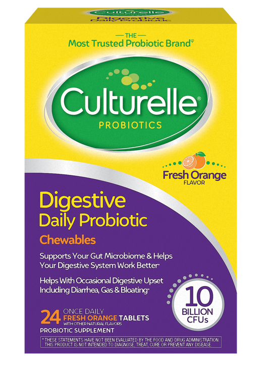 Culturelle Digestive Health Probiotic, Chewable Tablets - 24 count