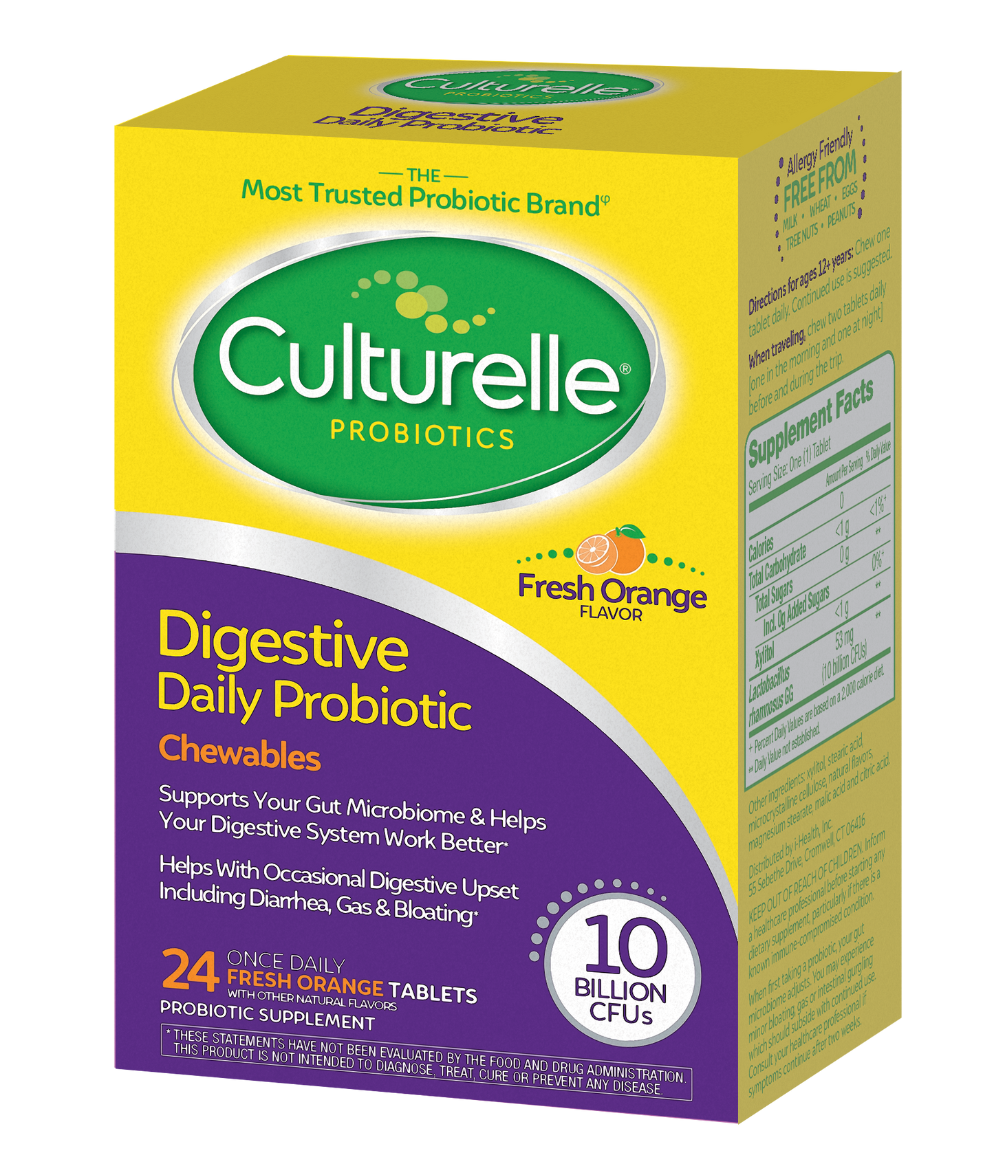 Culturelle Digestive Health Probiotic, Chewable Tablets - 24 count