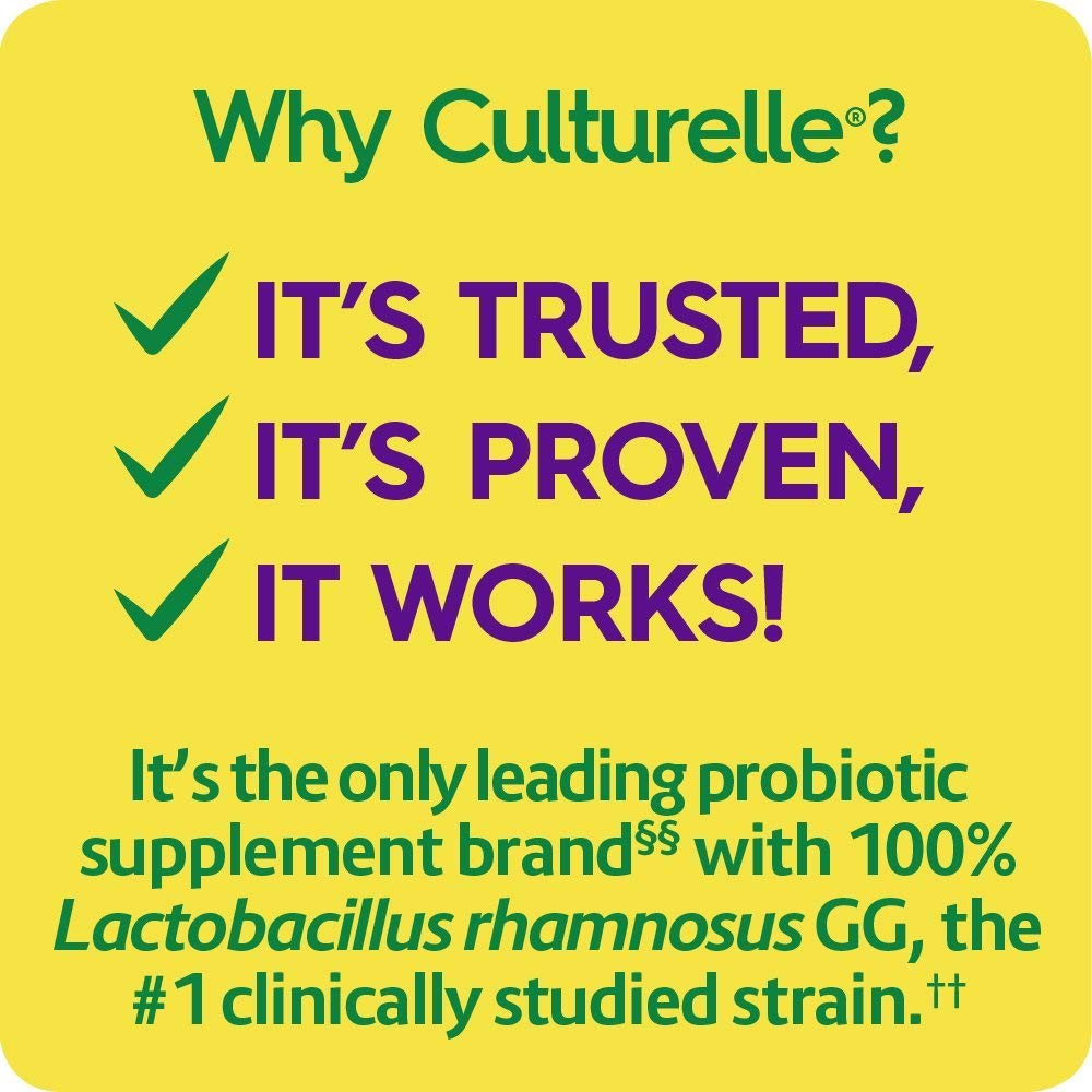 Culturelle Daily Probiotic Formula, Digestive Health Capsules 30 ea