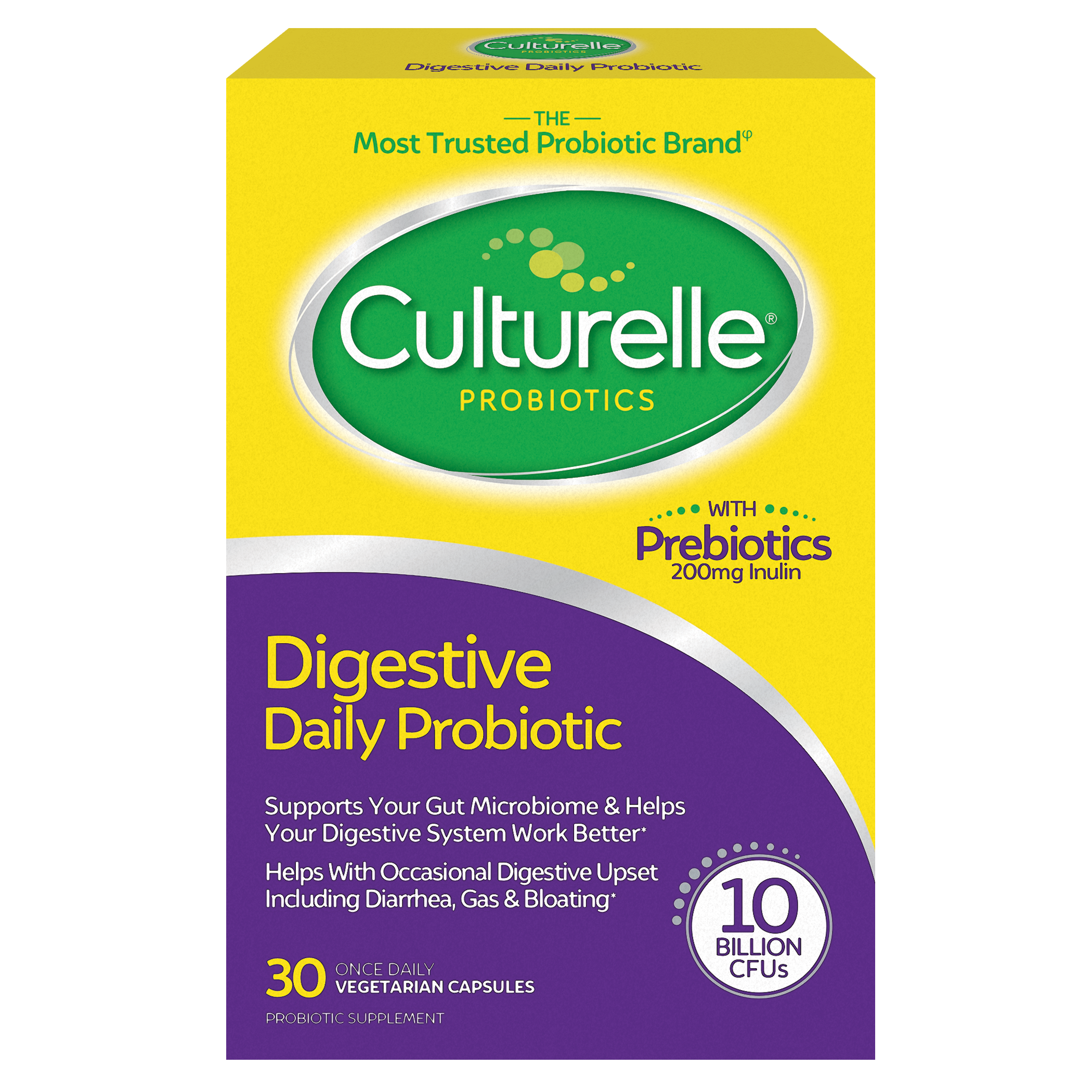 Culturelle Probiotic Digestive Health, 30 Capsules