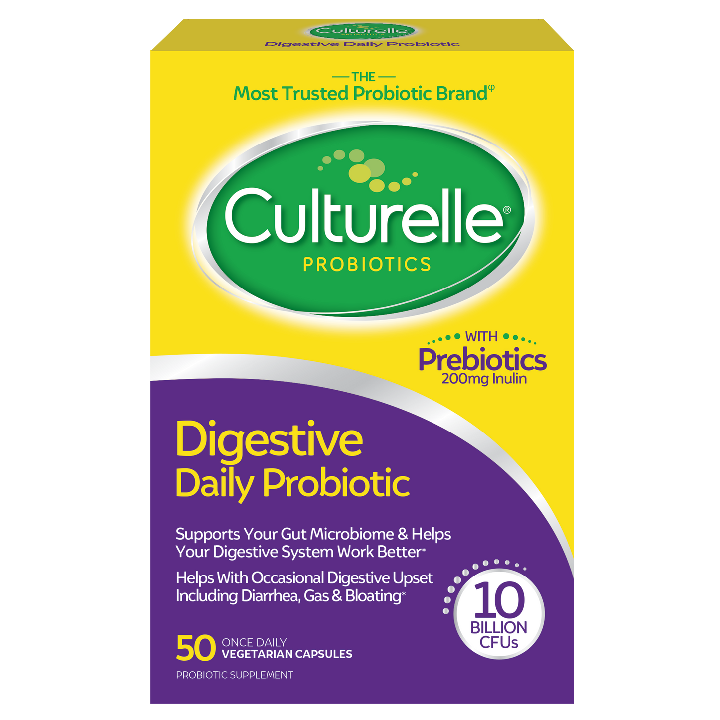 Culturelle Digestive Health Daily Probiotic Capsules, 50 Ct