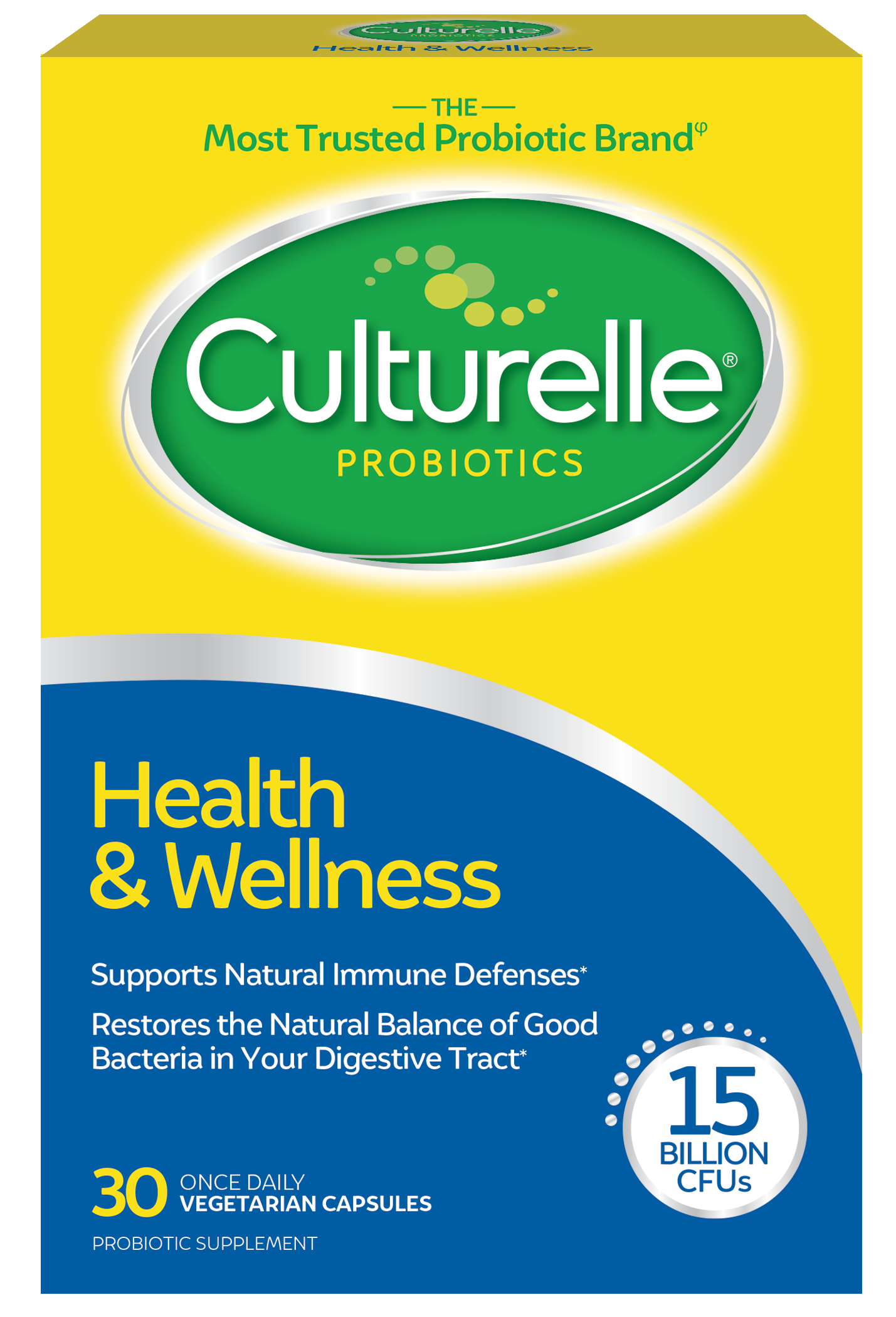 Culturelle Health & Wellness Probiotic Capsules 30 ea