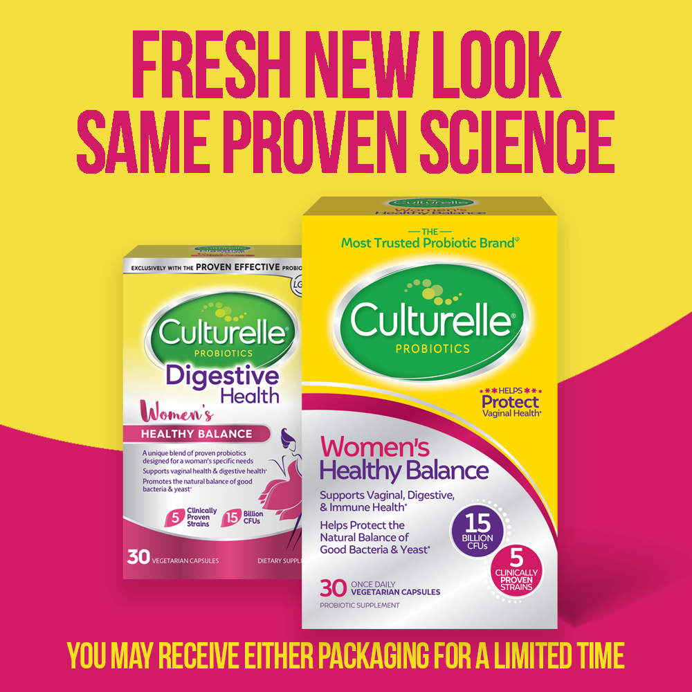 Culturelle® 30-Count Digestive Health Women's Healthy Balance Daily Probiotic Capsules