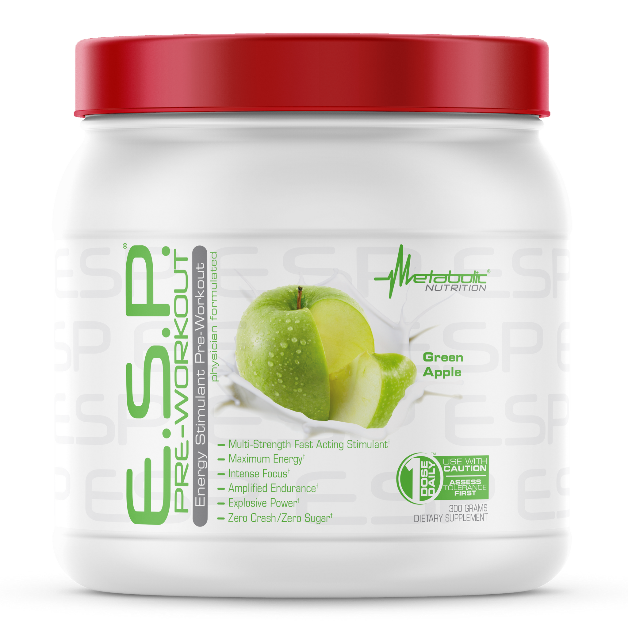 ESP-Energy Stimulant PreWorkout Formula 300G - Green Apple