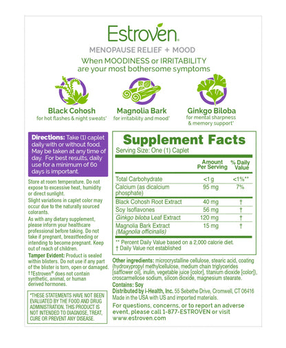 Estroven Menopause + Mood Caplets 30 Caplets