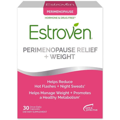 Estroven Perimenopause Relief + Weight, 30 Capsules