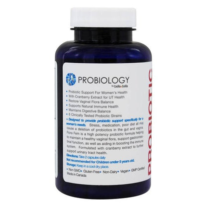 Flora Fem Probiotic, 60 Capsules