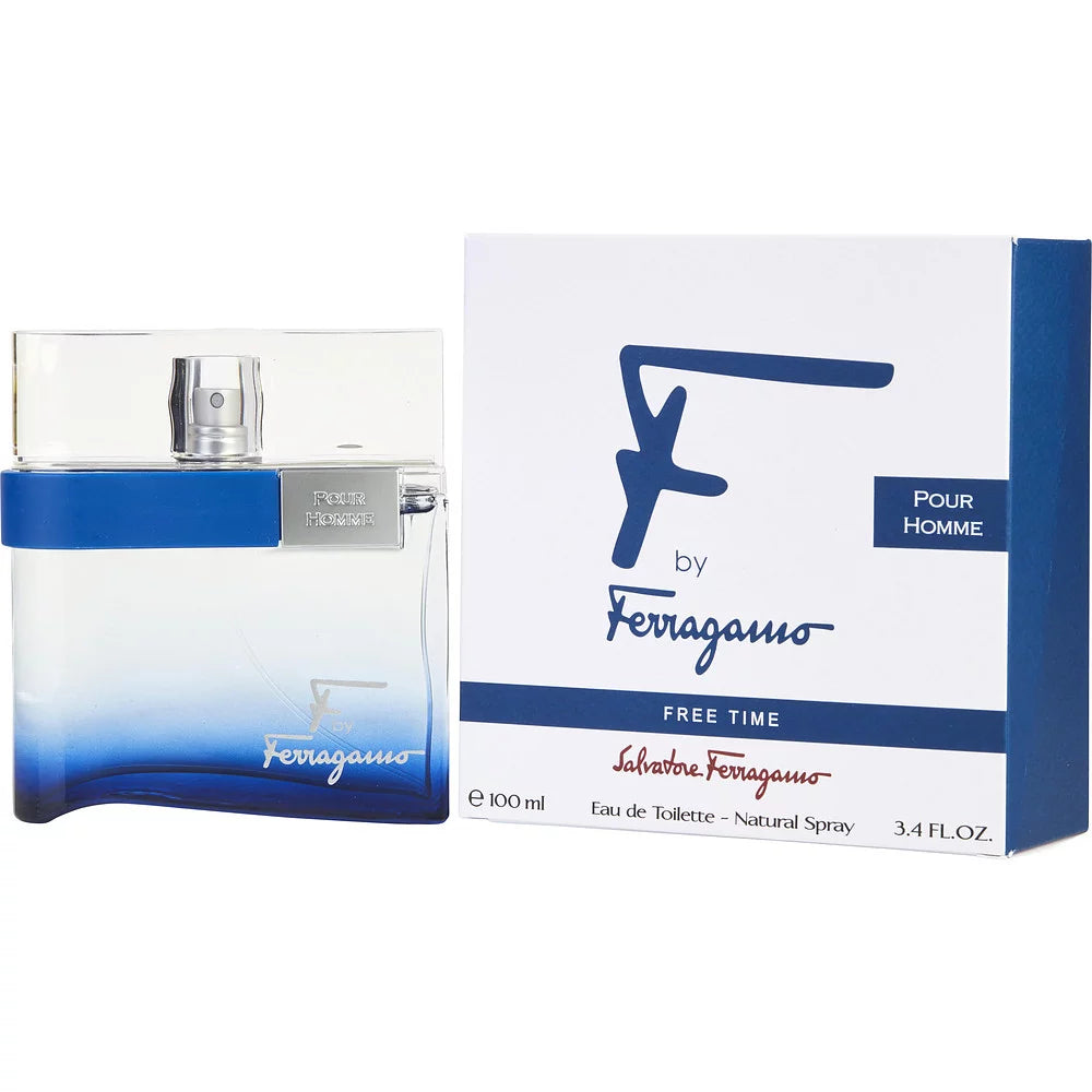 Free Time by Salvatore Ferragamo EDT for Men, 3.4 Oz