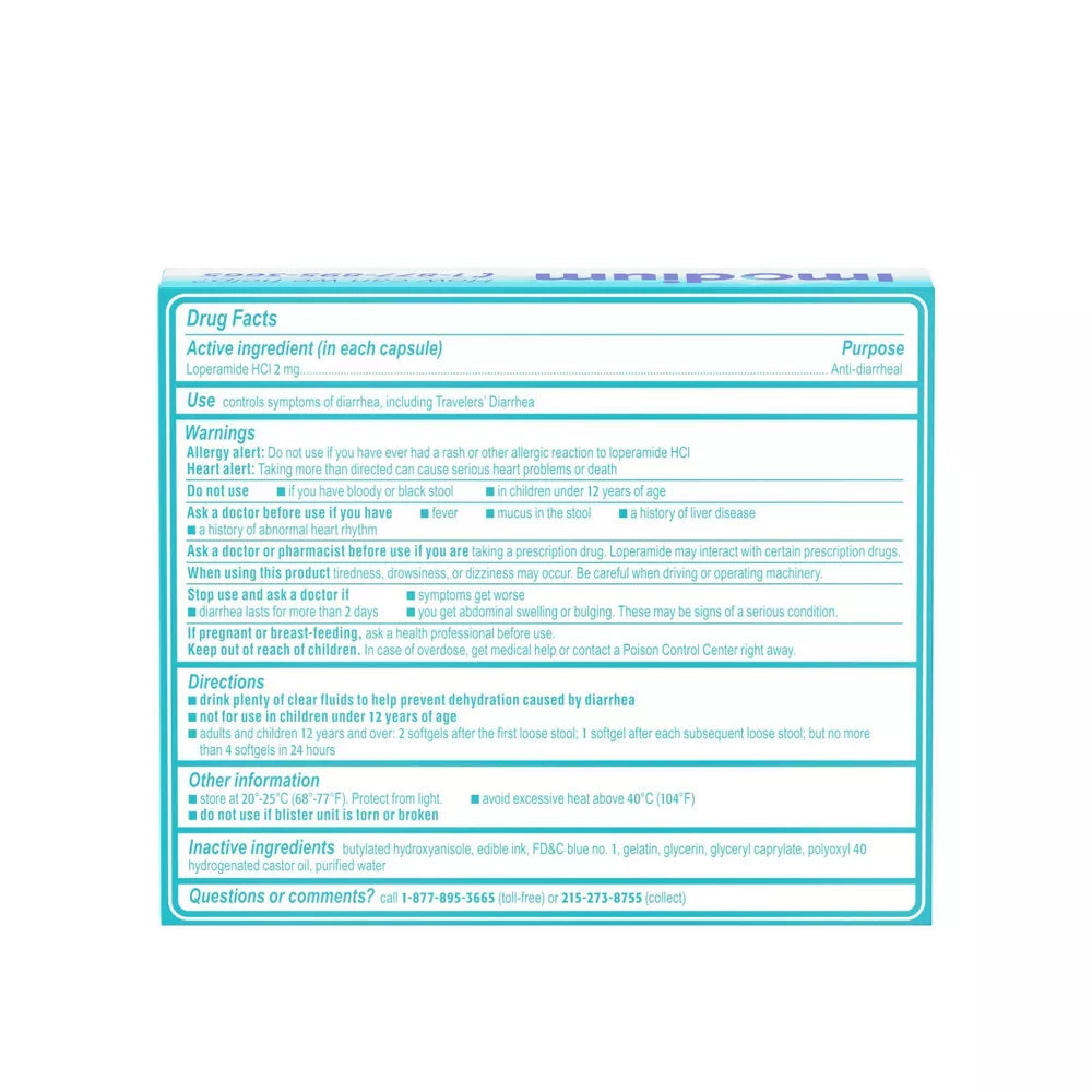 Imodium A-D Diarrhea Relief softgels, 24 Softgels