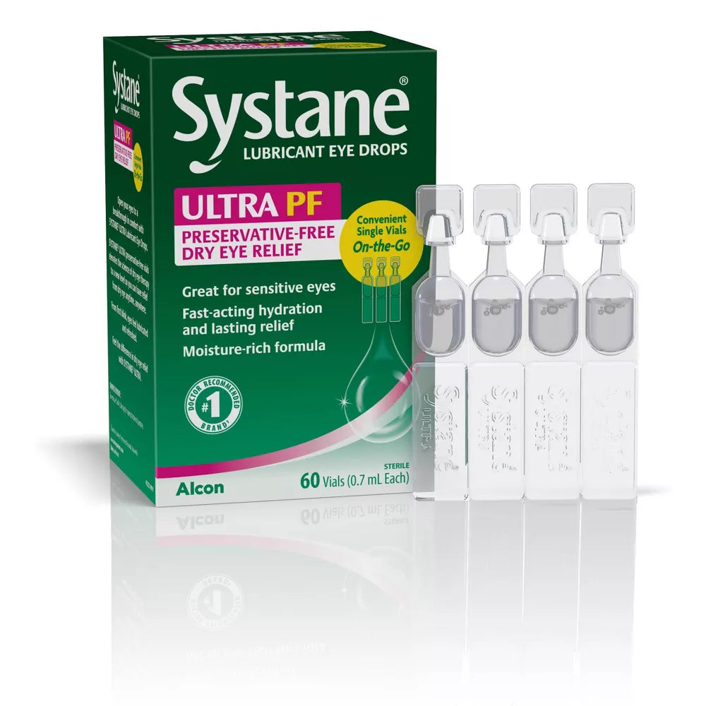 Systane Ultra Lubricant Eye Drops Vials, 60 ct