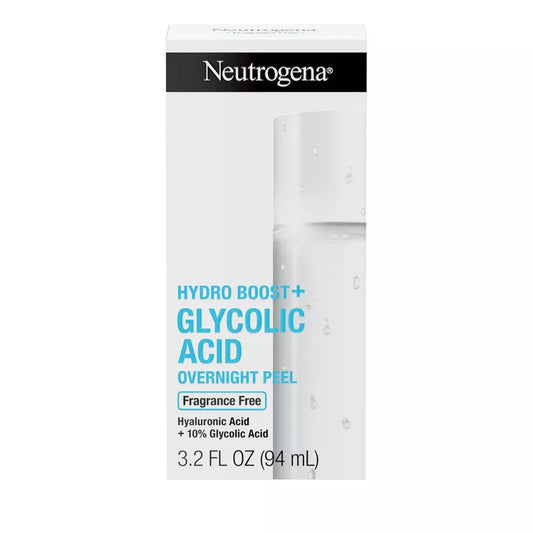 Neutrogena Hydro Boost plus Glycolic Acid Fragrance Free Peel, 1.0 oz