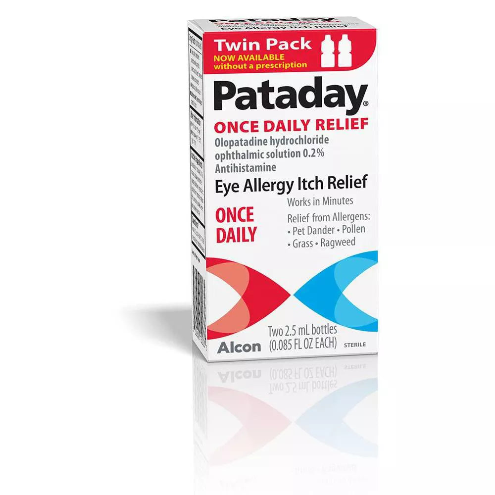 Pataday Once Daily Eye Care Allergy Relief Eye Drops Twin Pack