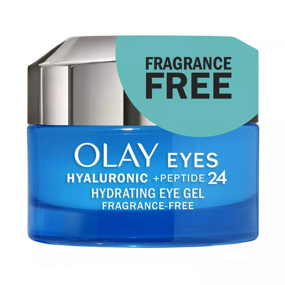 Olay Hyaluronic plus Peptide 24 Fragrance-Free Gel Eye Cream, 0.5oz