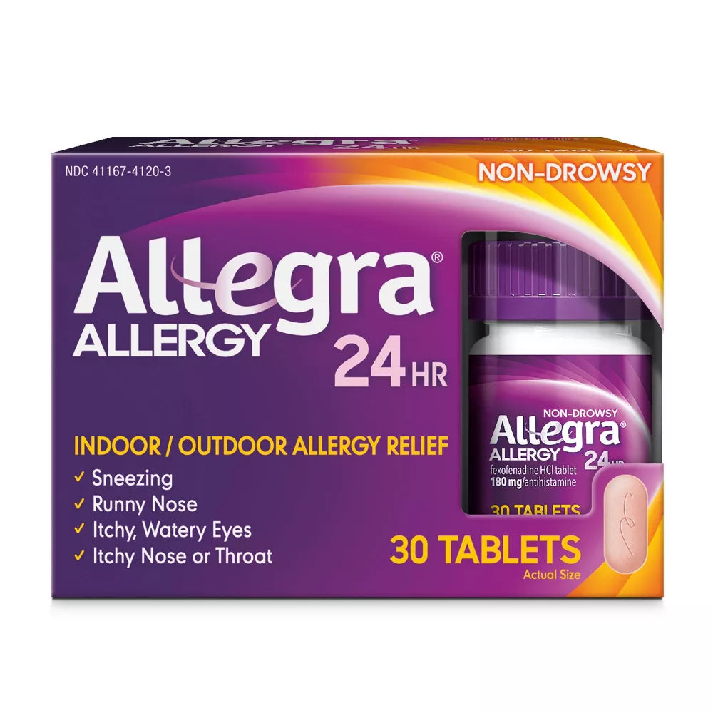 Allegra 24 Hour Allergy Relief, 30 Tablets