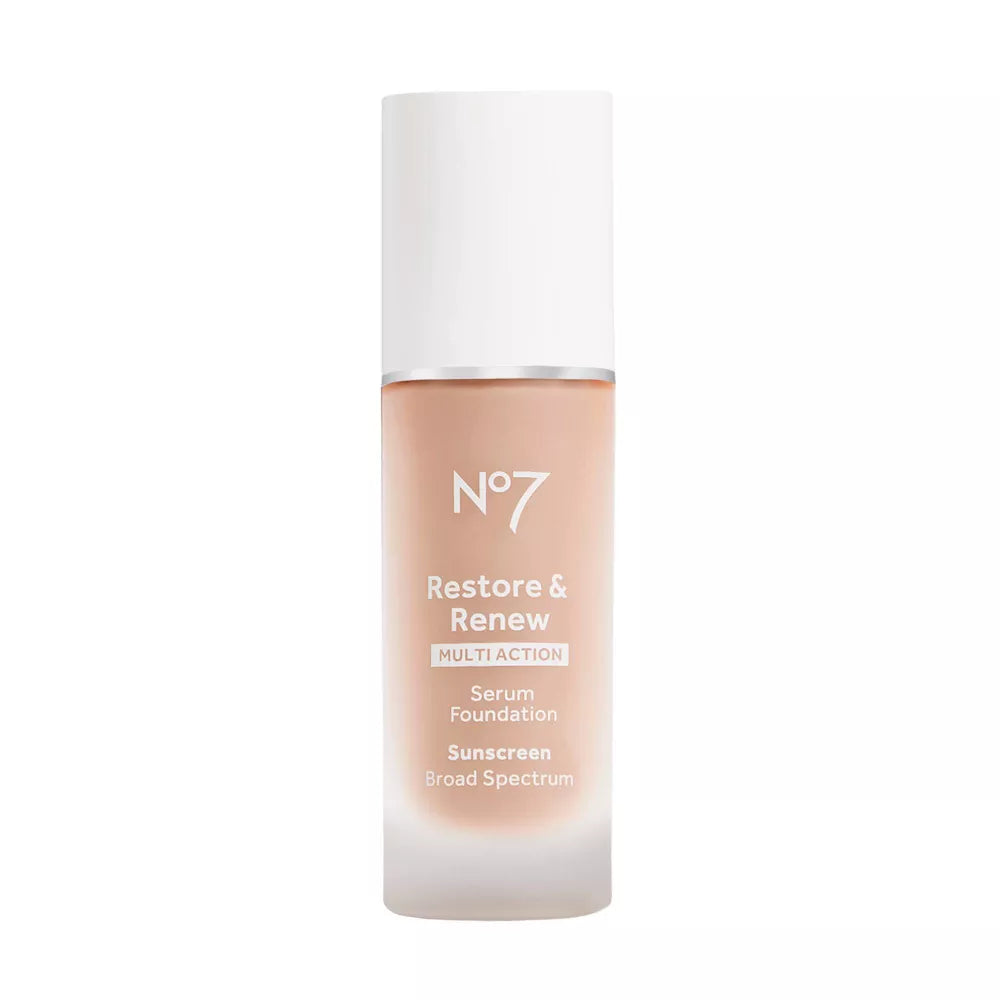 No7 Restore and Renew Multi Action Serum Foundation SPF 20 - Porcelain, 1.01 oz