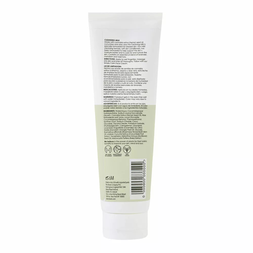 Botanics Simply Calm Cleansing Milk, 4.4 fl oz