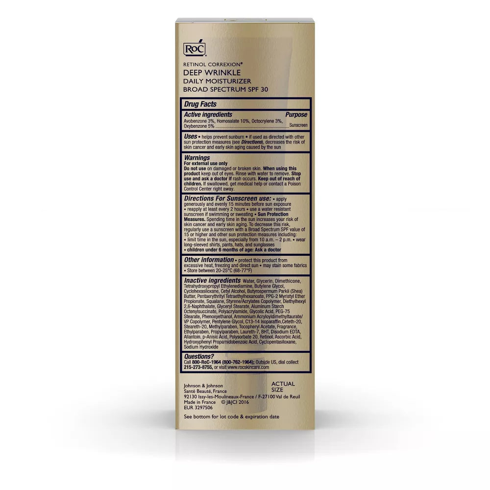 RoC Retinol Correxion Deep Wrinkle Moisturizer SPF 30, 1 fl oz