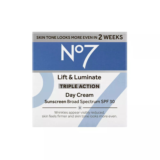 No7 Lift and Luminate Triple Action Day Cream SPF 30, 1.69 oz